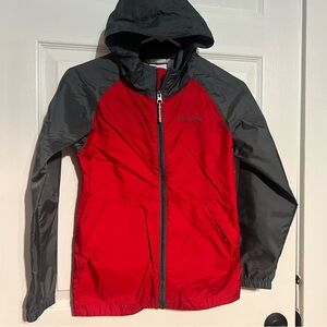 Columbia Red and Black Windbreaker Jacket